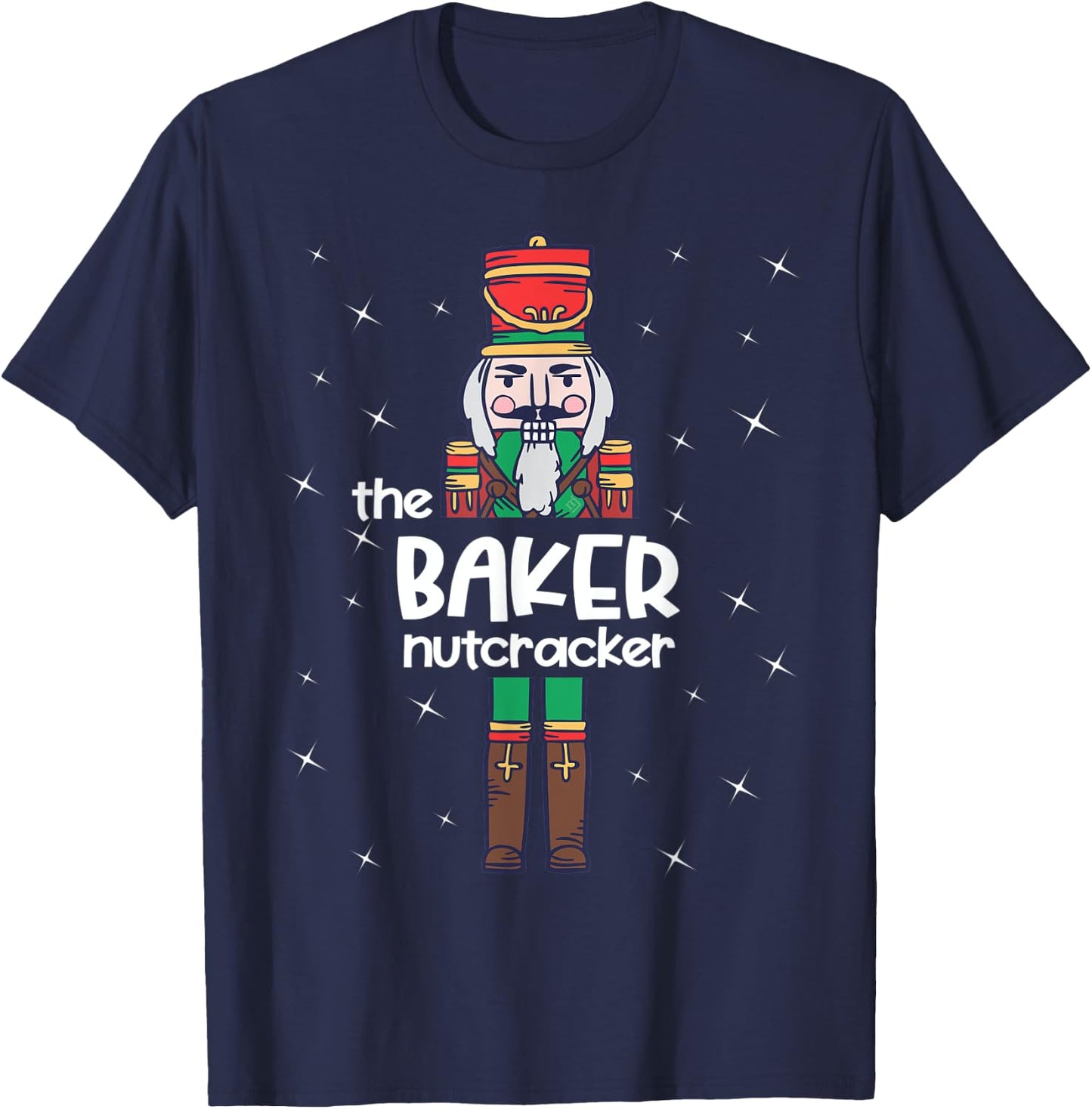 Baker Nutcracker Family Matching Funny Gift Pajama T-Shirt - T-Shirt | Navy