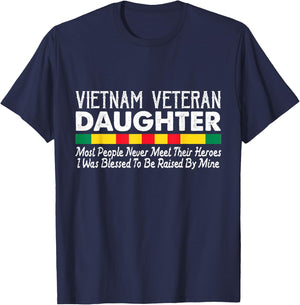 Proud Daughter of a Vietnam Veteran T-Shirt - T-Shirt | Navy
