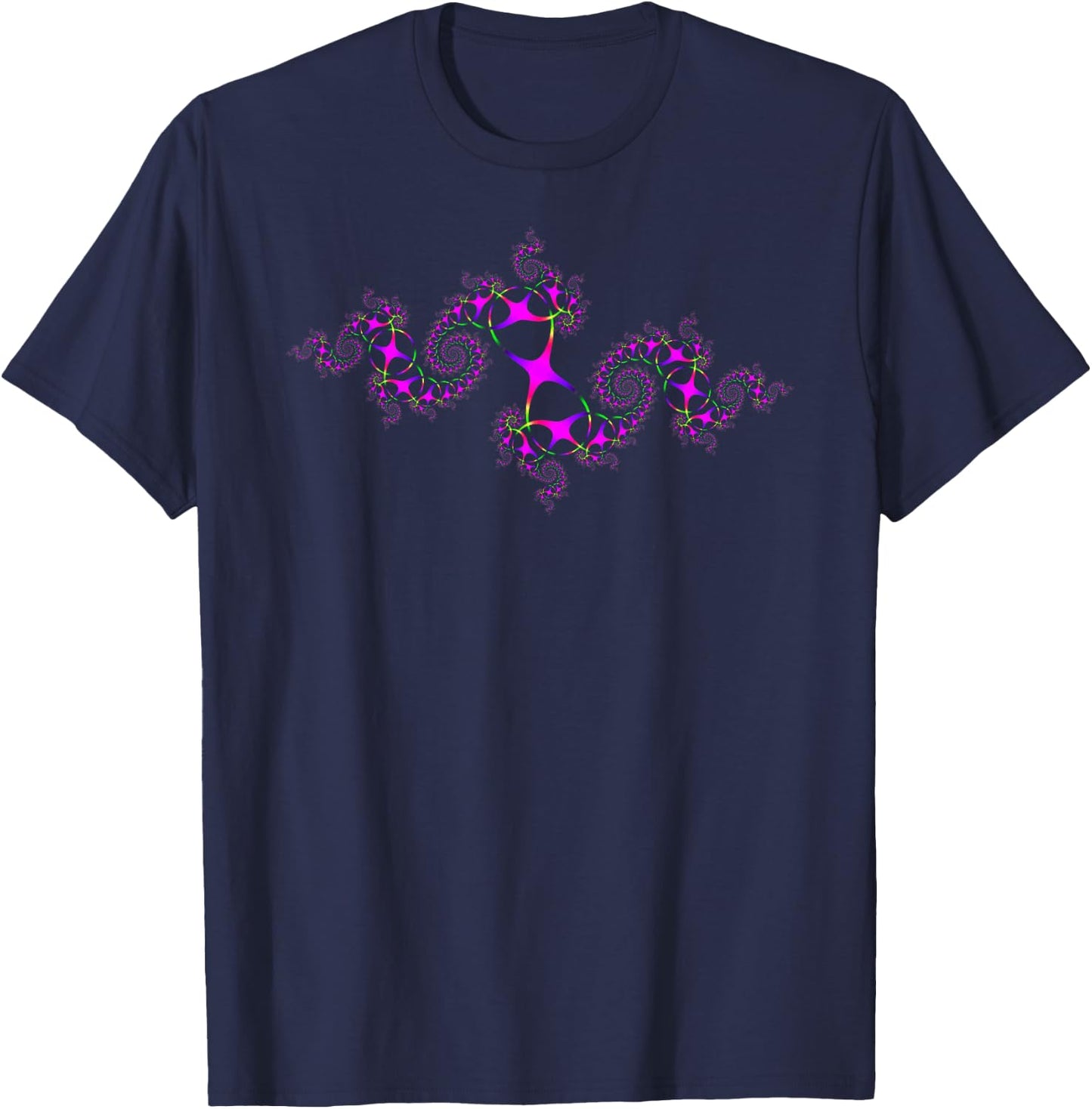 Fractimage! Mathematics as Art - Mandelbrot Fractal Art T-Shirt - T-Shirt | Navy