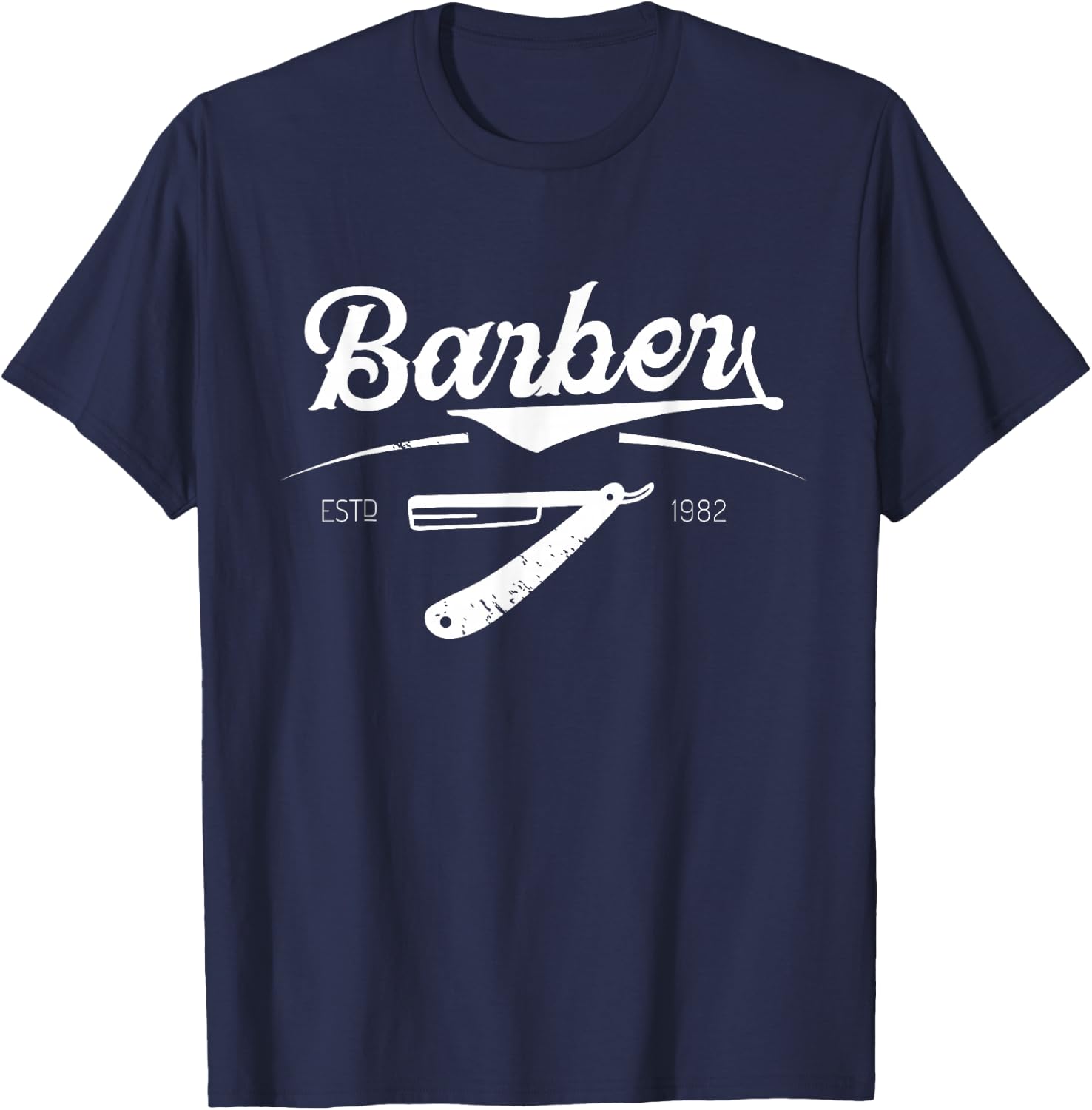 Barber barber shop barber profession T-Shirt - T-Shirt | Navy