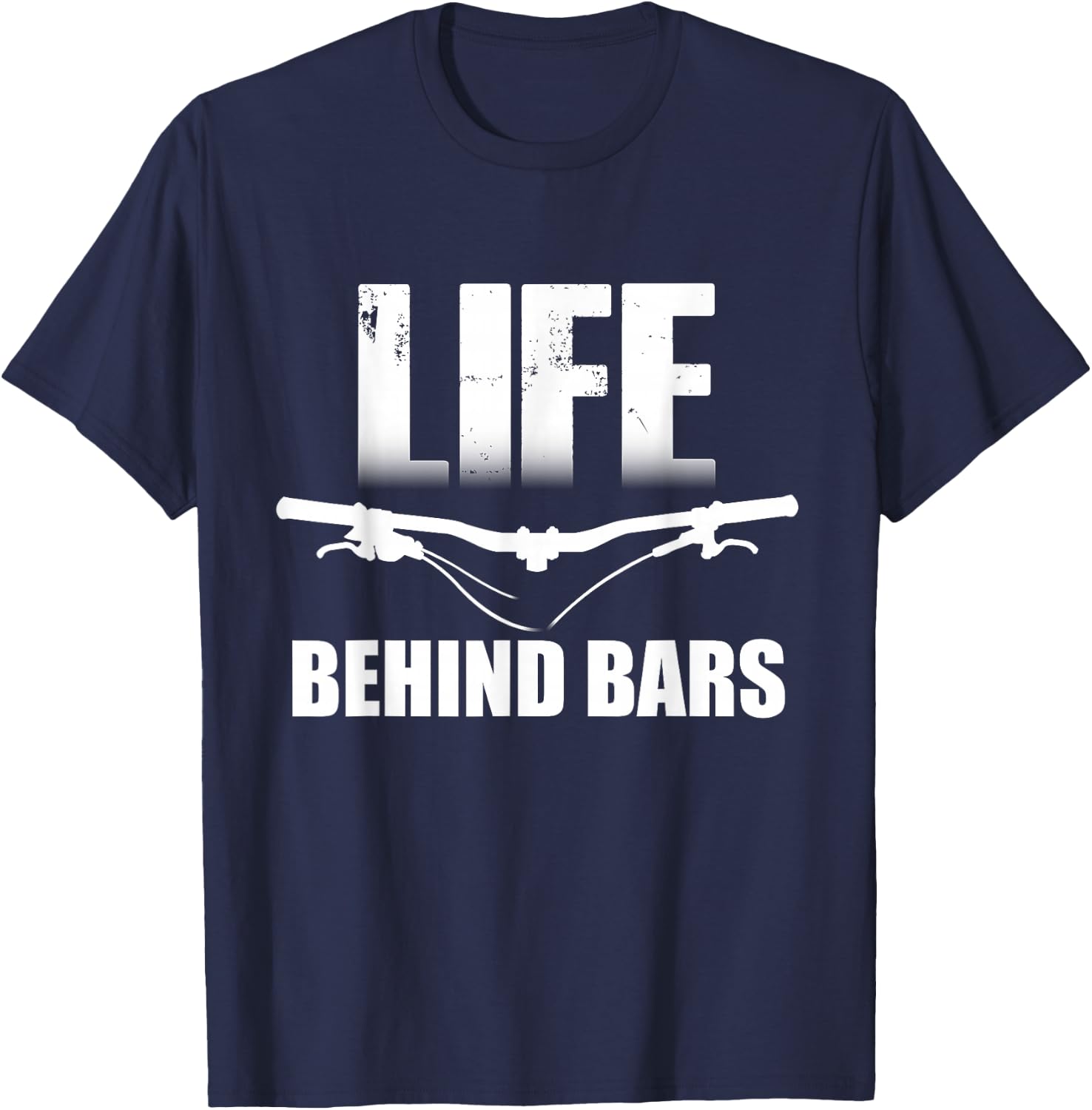 Mountain Biking T shirt - Life Behind Bars & T-Shirt - T-Shirt | Navy