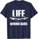 Mountain Biking T shirt - Life Behind Bars & T-Shirt - T-Shirt | Navy