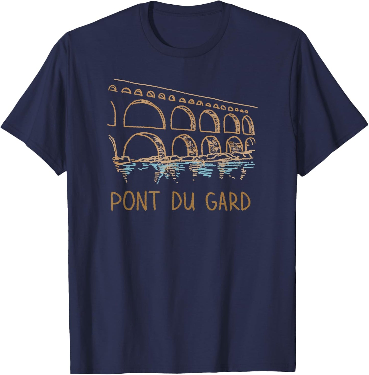 Pont du Gard T-Shirt - T-Shirt | Navy