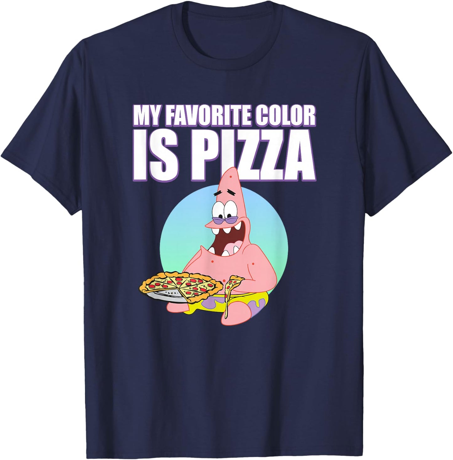 Patrick Loves Pizza T-Shirt - T-Shirt | Navy