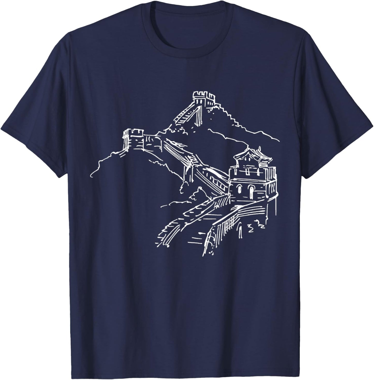 A Great Wall in China T-Shirt - T-Shirt | Navy