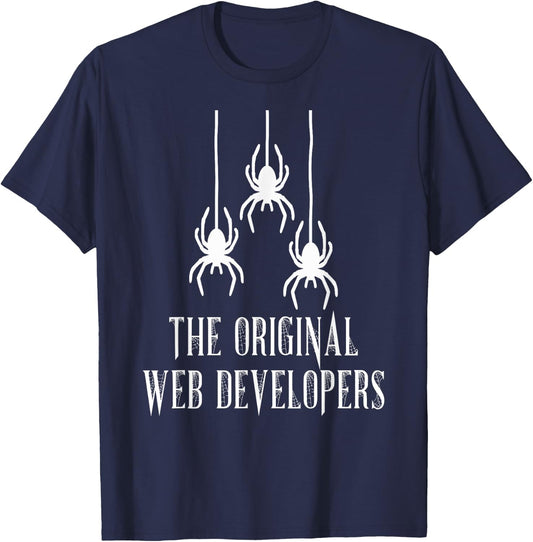 Spider Lover The Original Web Developers Arachnid Keeper T-Shirt - T-Shirt | Navy