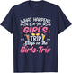 Girls Trip Funny Girls Vacation Holidays Weekend Trip T-Shirt - T-Shirt | Navy