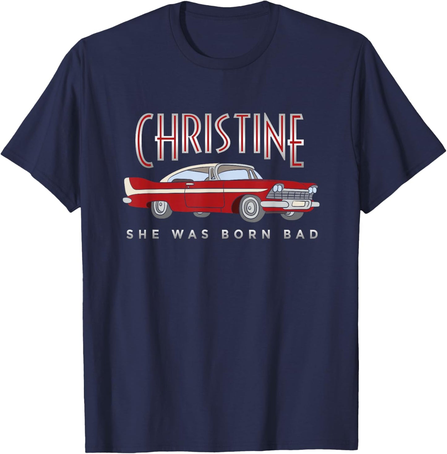 Christine Classic Car Model Automotive T-Shirt - T-Shirt | Navy