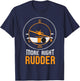 Rudder Plus Right T-Shirt - T-Shirt | Navy