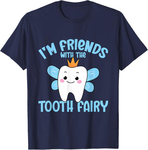 Tooth Pediatric Dentist Dental Assistant Hygienist Fairy T-Shirt - T-Shirt | Navy