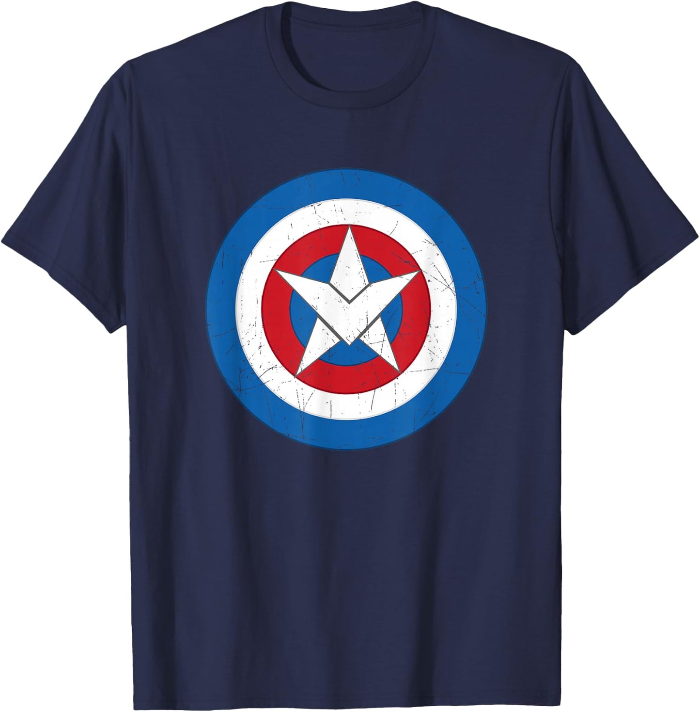 Marvel Captain America Symbol of Truth Sam Wilson Shield T-Shirt - T-Shirt | Navy
