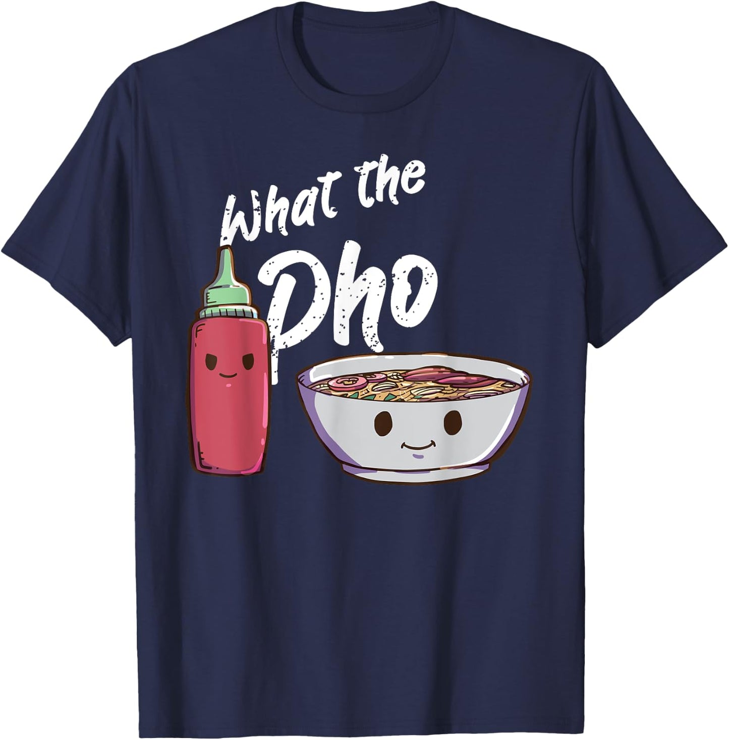 Pho Ramen Noodles Vietnamese Anime Kawaii T-Shirt - T-Shirt | Navy