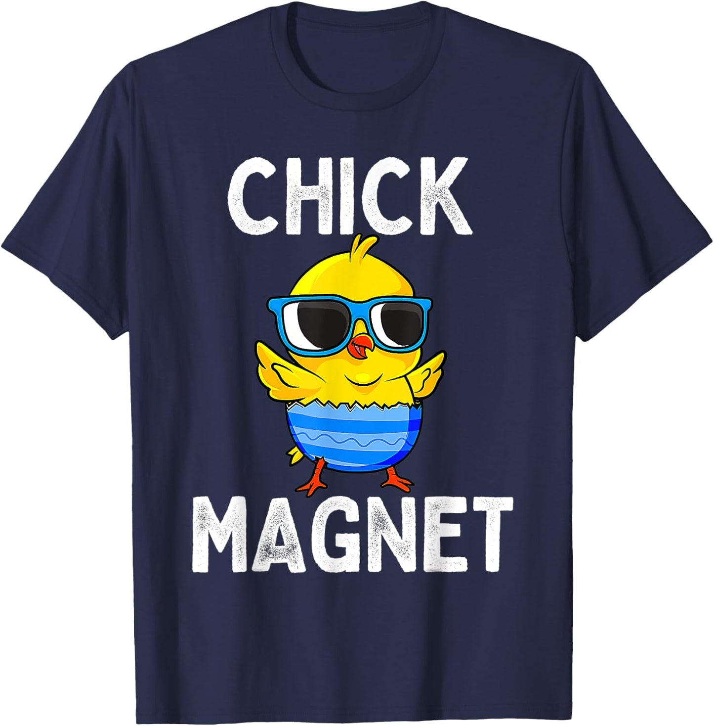 Chick Magnet Funny Easter Cute Baby Chicken Lover Kids Boys T-Shirt - T-Shirt | Navy