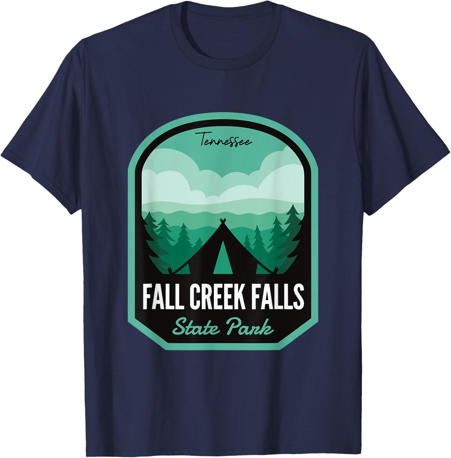 Fall Creek Falls State Park TN Camping T-Shirt - T-Shirt | Navy
