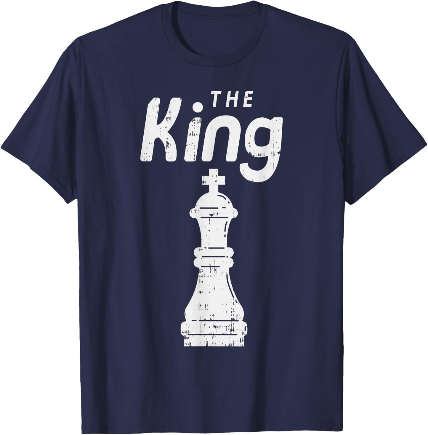 Chess Piece The King Shirt Halloween Matching Costume T-Shirt - T-Shirt | Navy