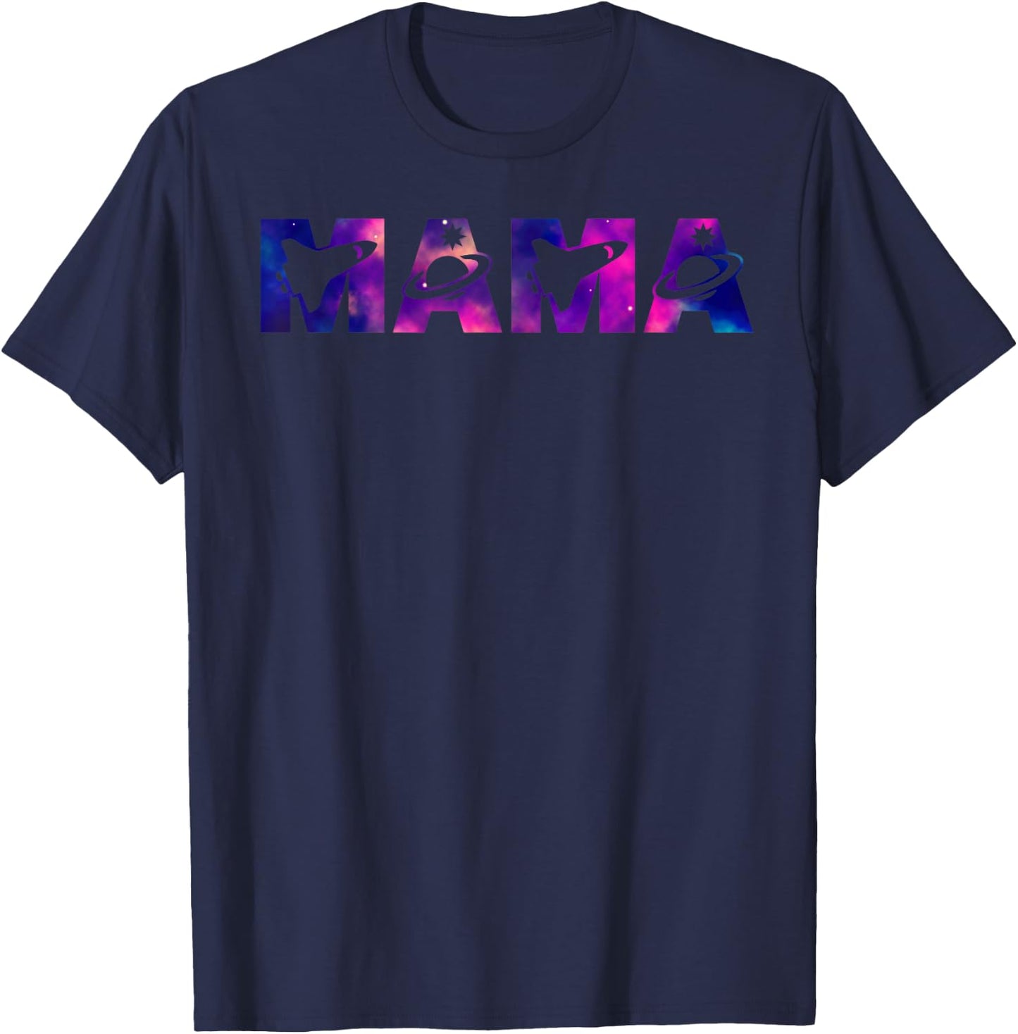 Funny Mama Space Astronaut Birthday Party T-Shirt - T-Shirt | Navy