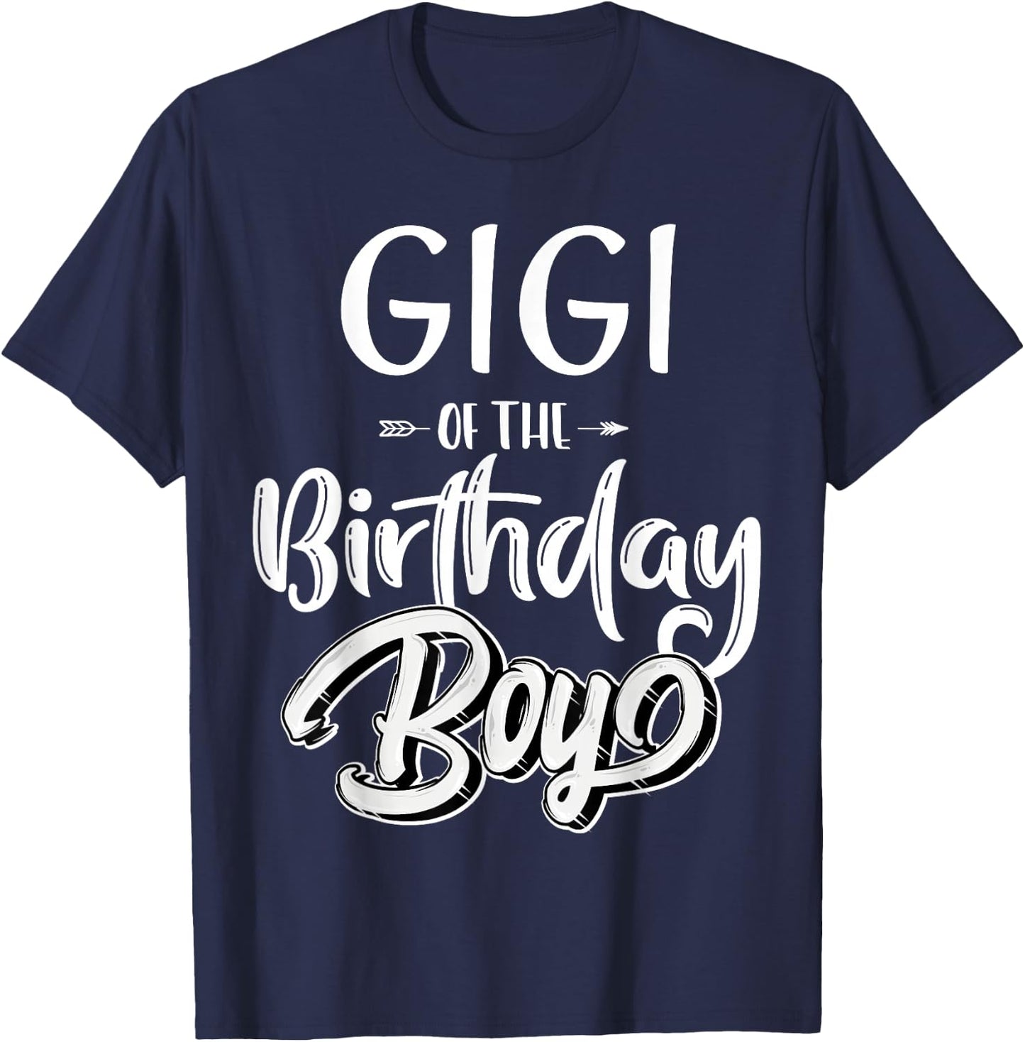 Gigi of The Birthday Boy Family Matching Party Grandma Women T-Shirt - T-Shirt | Navy
