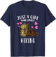 Funny Hike Hiking Lover Just A Girl Who Loves Hiking T-Shirt - T-Shirt | Navy