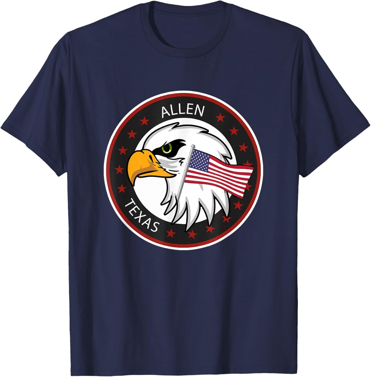 Allen TX Texas T-Shirt - T-Shirt | Navy