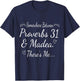 Somewhere Between - Proverbs 31 And Madea There's Me... T-Shirt - T-Shirt | Navy