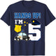 5th Birthday Policeman Boy 5 Year Old Police Officer T-Shirt - T-Shirt | Navy