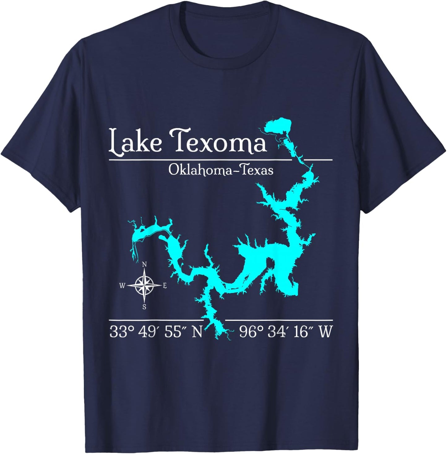 Texoma, Oklahoma - Texas T-Shirt - T-Shirt | Navy
