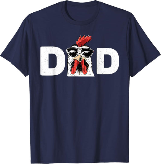 Chicken Daddy Chicken Dad Farmer Poultry Farmer T-Shirt - T-Shirt | Navy
