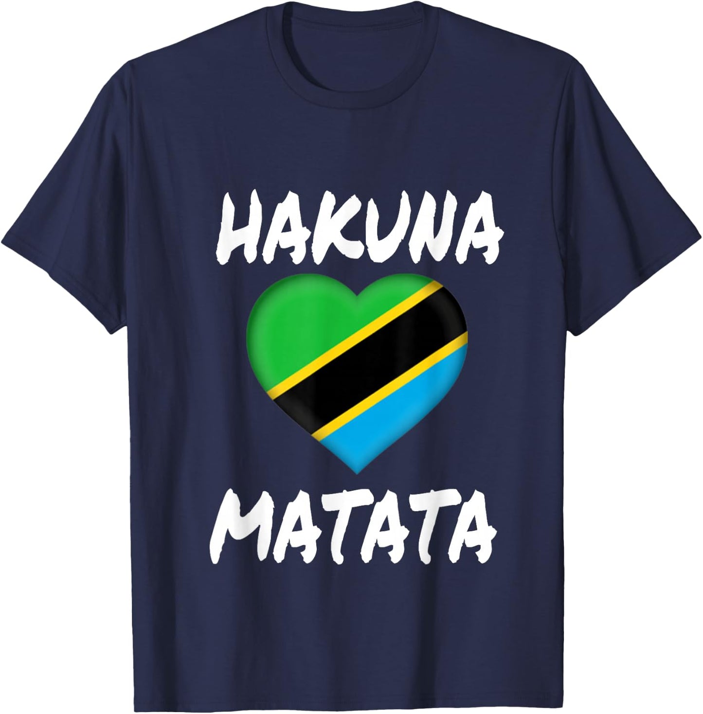 Tanzania Flag Shirt Funny graphic Flag Gift T-Shirt - T-Shirt | Navy