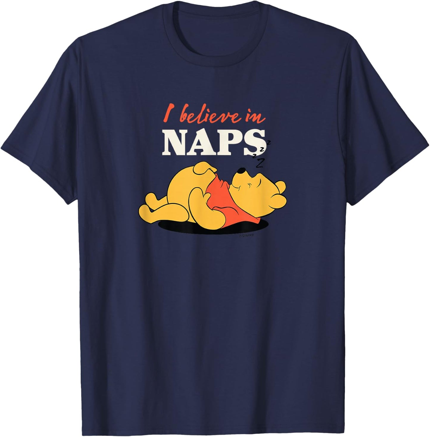 Winnie the Pooh - I Believe in Naps T-Shirt - T-Shirt | Navy