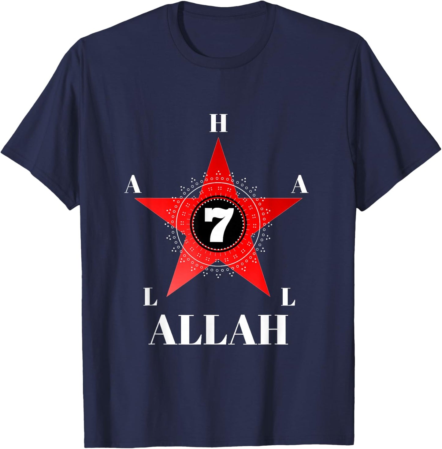 Gods and Earths - Occult Science Allah 7 T-Shirt - T-Shirt | Navy
