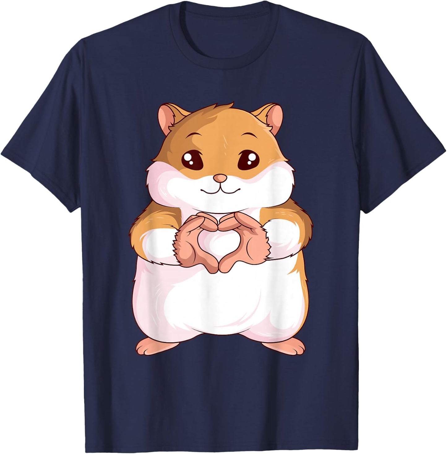 Hamster Lovers Girls Ladies T-Shirt - T-Shirt | Navy