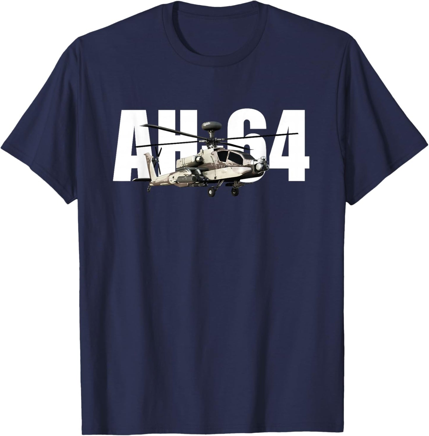 AH-64 AH64 Apache Helicopter T-Shirt - T-Shirt | Navy
