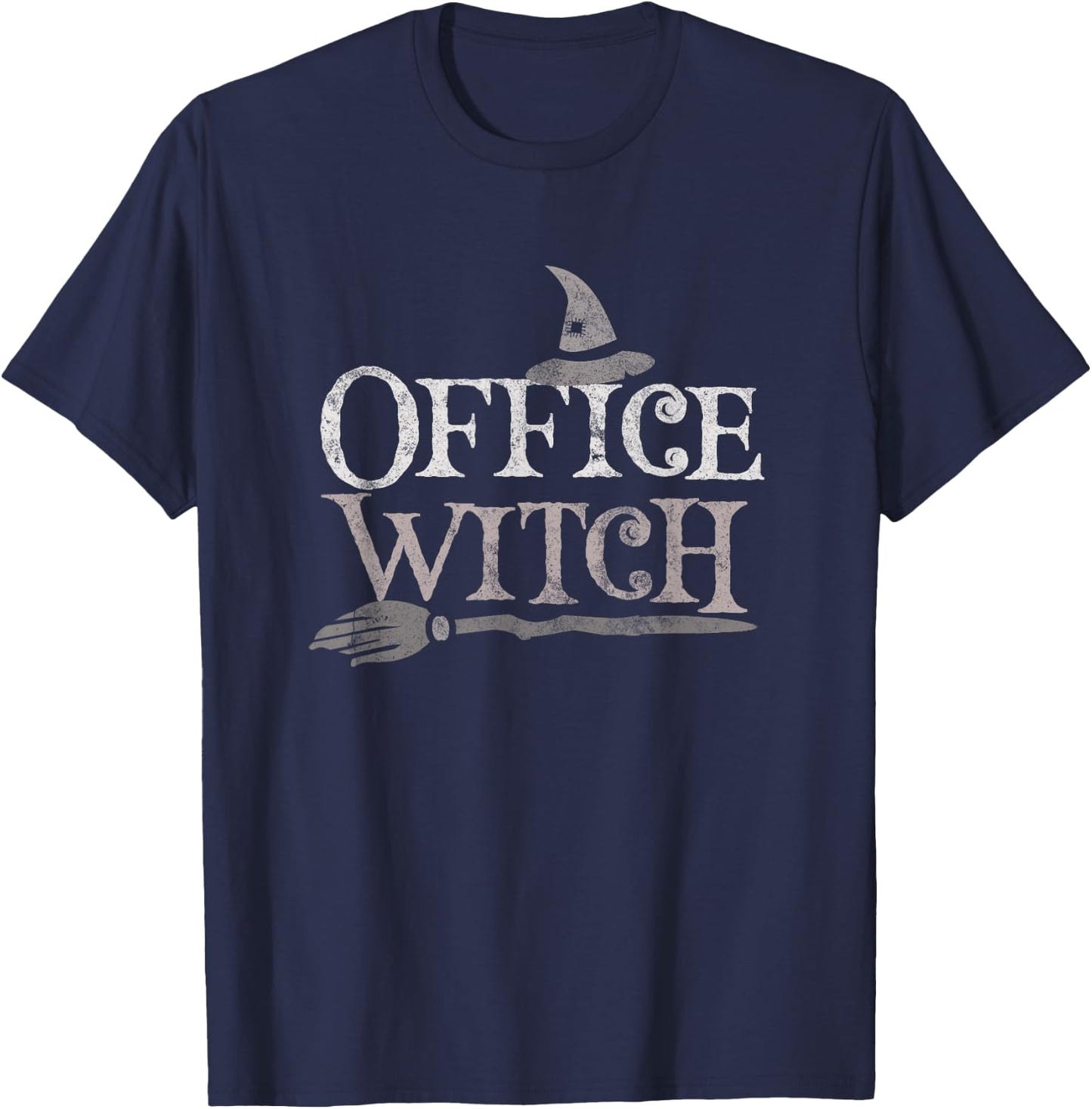 School Secretary OFFICE WITCH Admin Assistant Squad Intern T-Shirt - T-Shirt | Navy