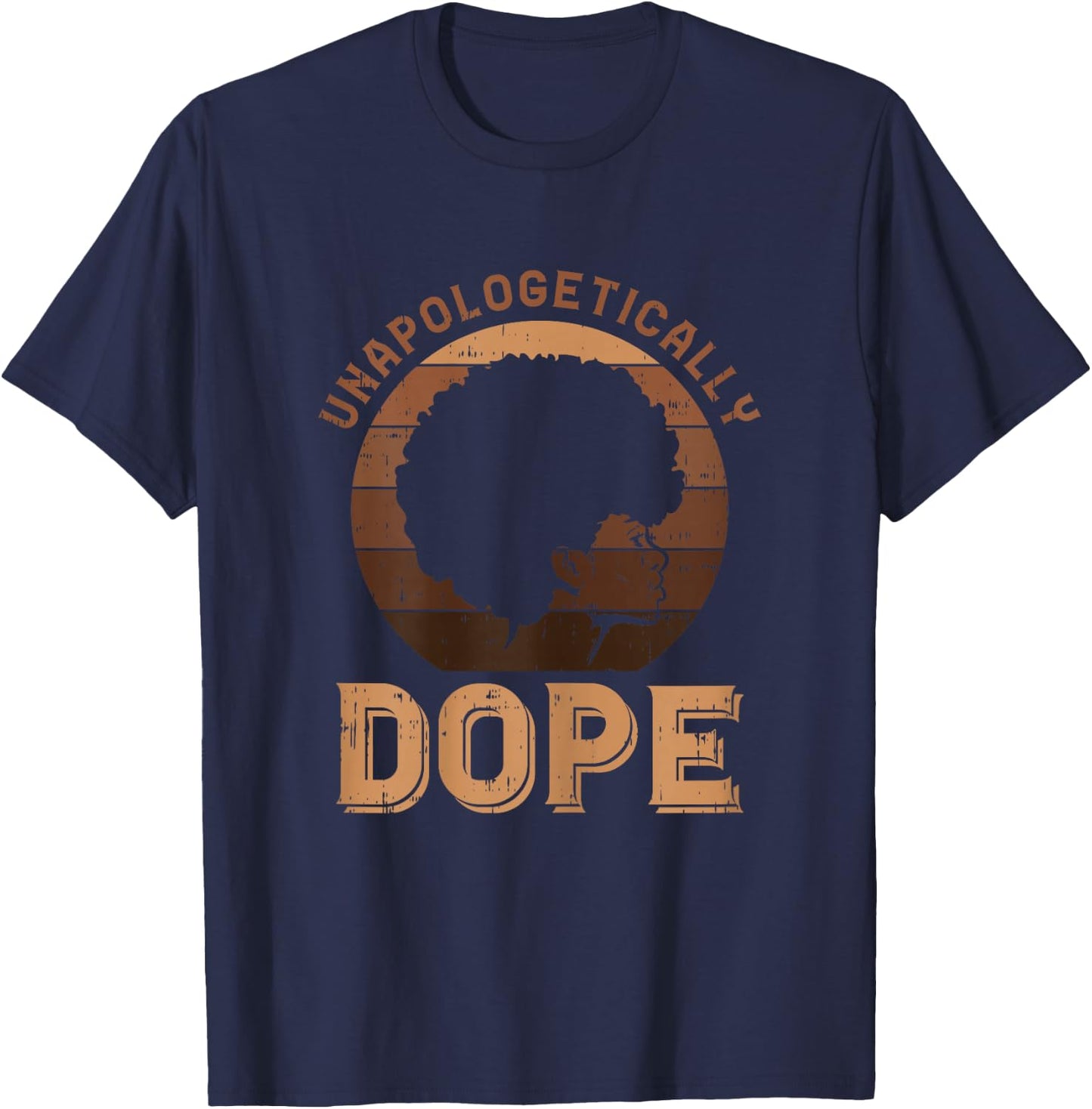Unapologetic Dope Afro Black Lives Matter Pride BLM Women T-Shirt - T-Shirt | Navy