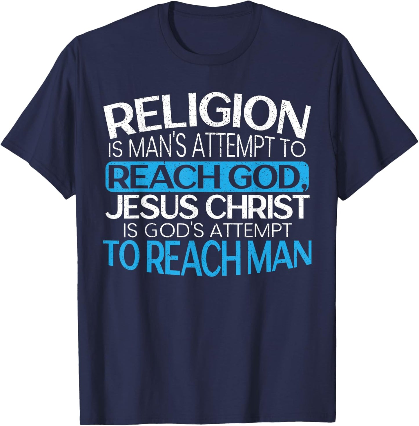 Christian Believer Religious Pastor Bible Scripture T-Shirt - T-Shirt | Navy