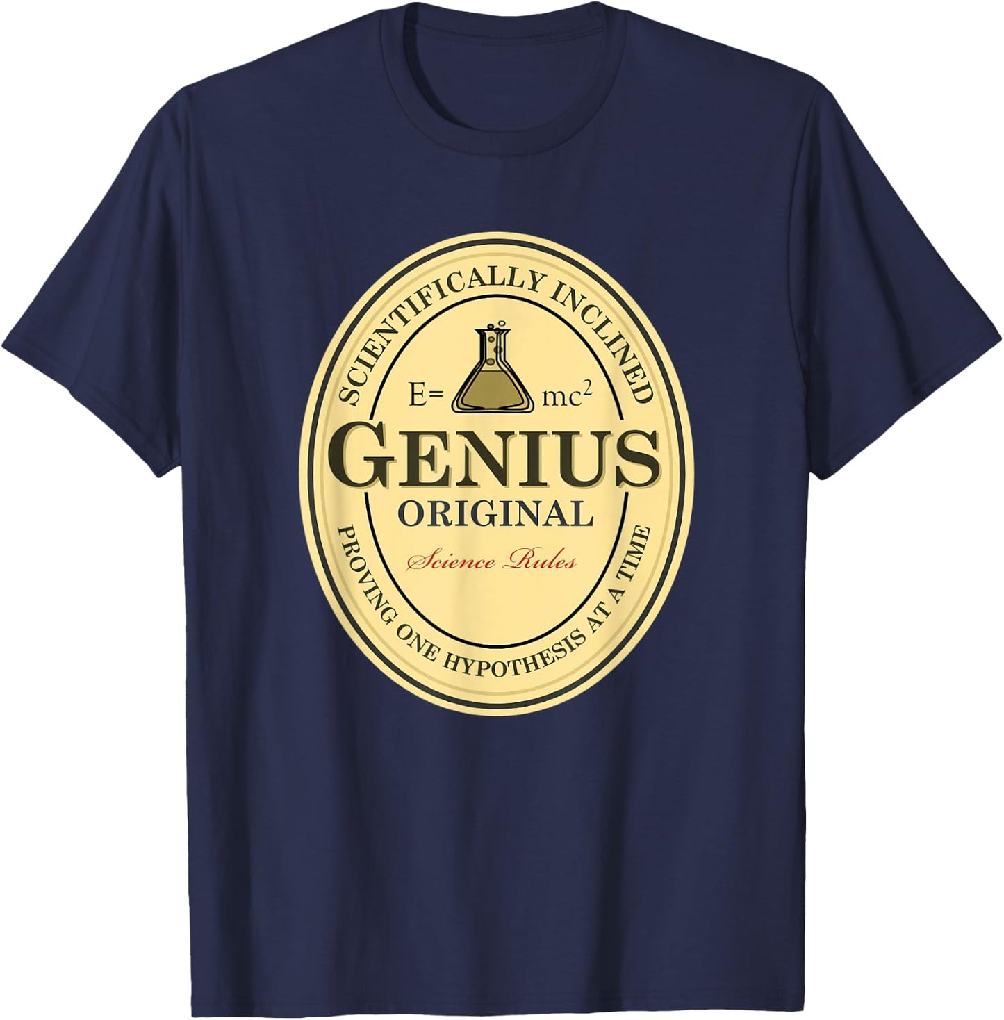 Funny Math Genius Beer Driinker Nerdy Saint Patricks Pi Day T-Shirt - T-Shirt | Navy