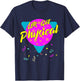 Lets Get Physical Workout Gym Totally Rad 80'S T-Shirt - T-Shirt | Navy