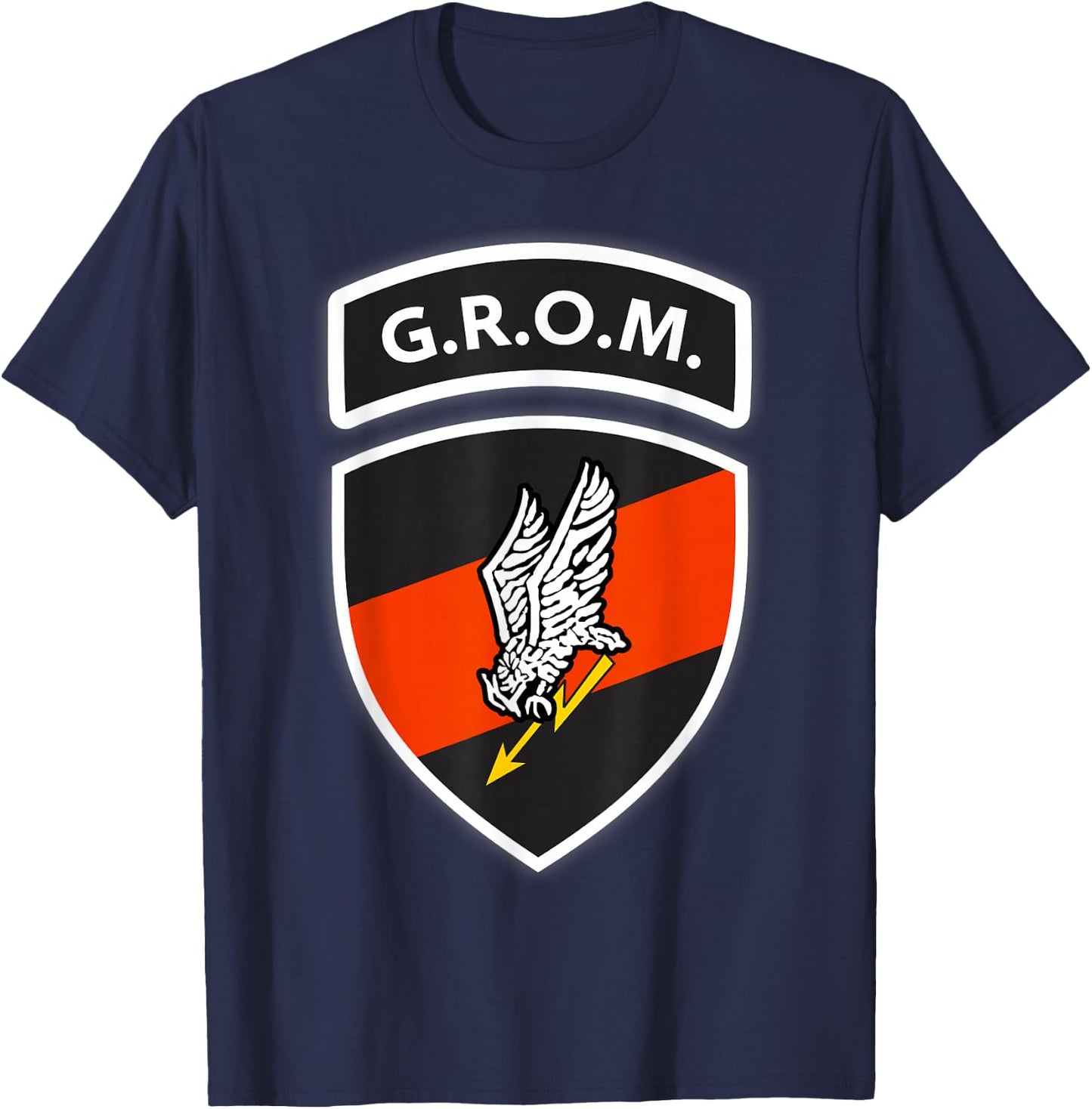 Polish Special Forces GROM Military Intelligence Agency T-Shirt - T-Shirt | Navy