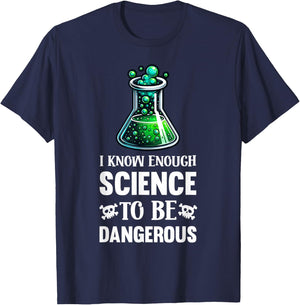 Funny Science Pun Chemistry Lab Experiment Nerd , Small, Black T-Shirt - T-Shirt | Navy