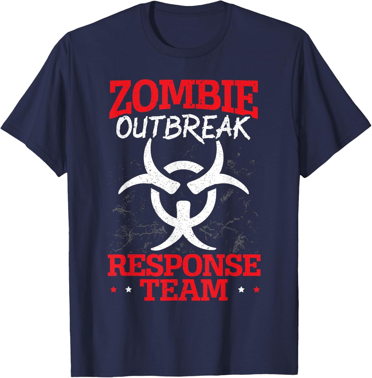 Zombie Outbreak Response Team Halloween Trick Or Treat T-Shirt - T-Shirt | Navy