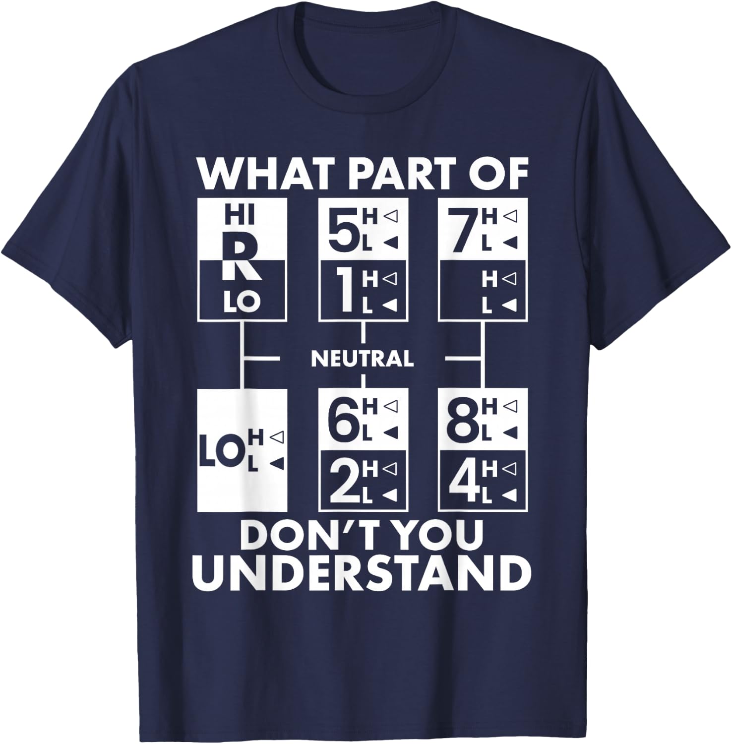 Truck Driver Humming Driver Truck Driver - Truck Driver T-Shirt - T-Shirt | Navy