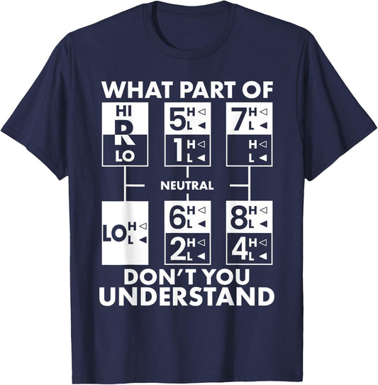Truck Driver Humming Driver Truck Driver - Truck Driver T-Shirt - T-Shirt | Navy