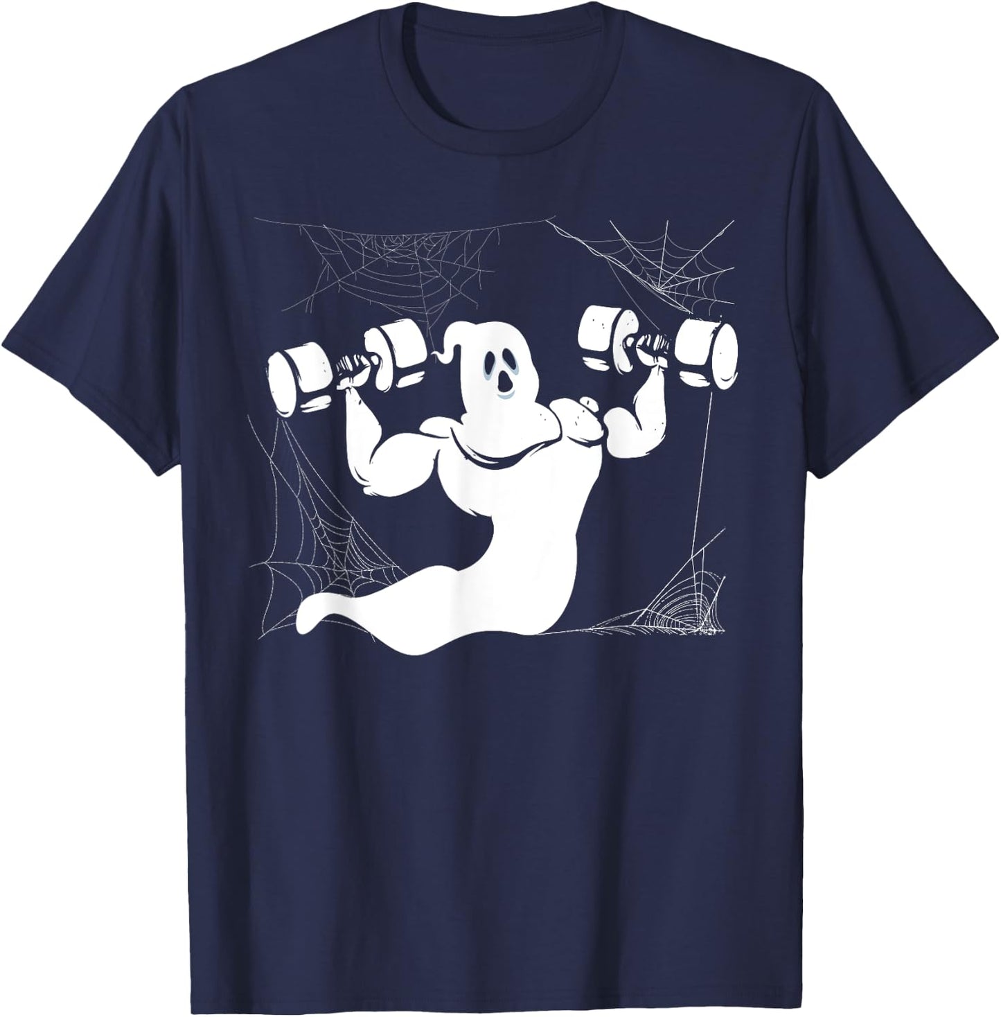 Halloween Weightlifting Gym Instructor Body Builder Fitness T-Shirt - T-Shirt | Navy