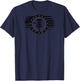 ON BACK Cool Disc Golf Sport USA Grunge Flag - Disc Golf T-Shirt - T-Shirt | Navy