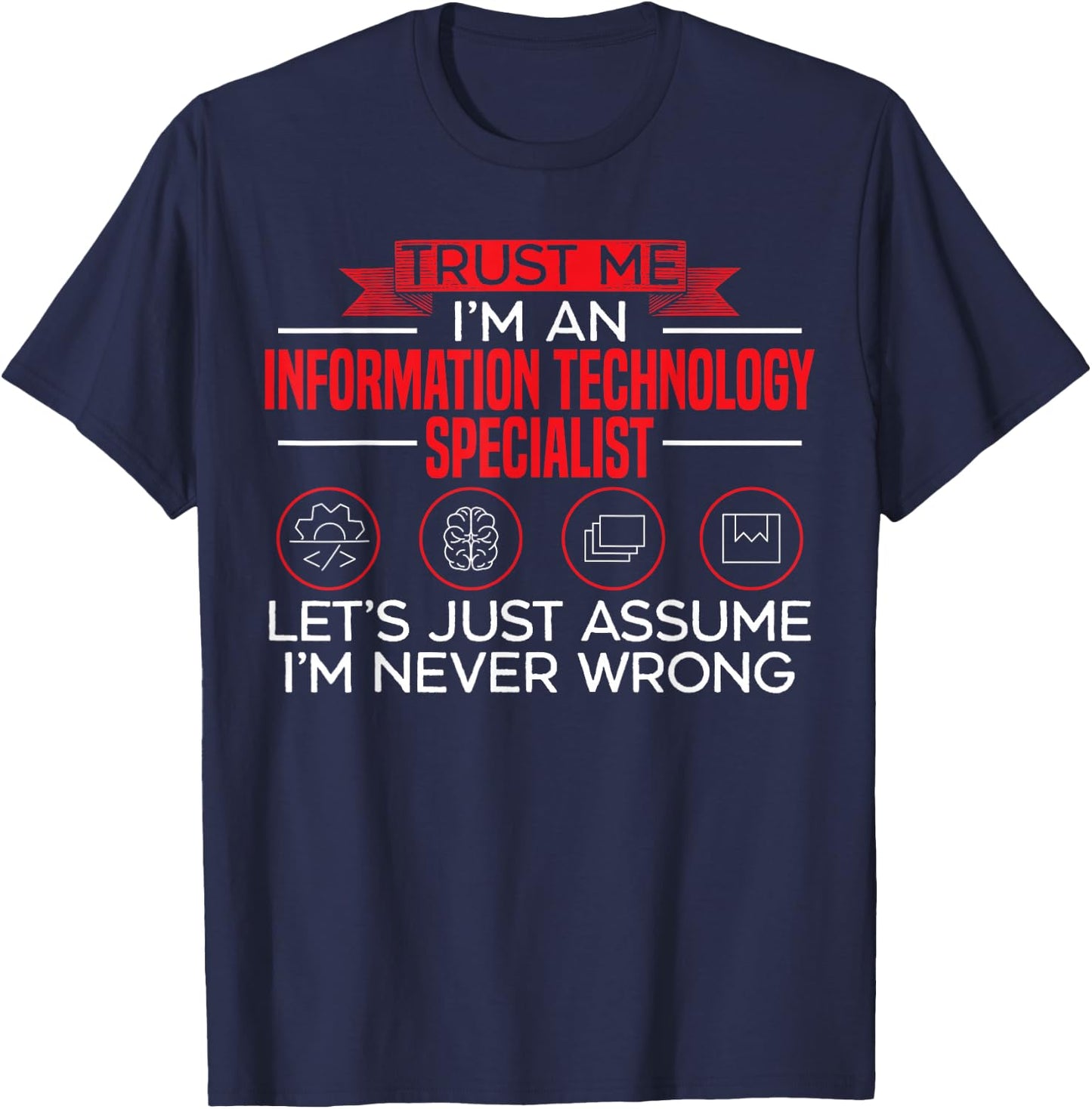 Information Technology Specialist Computer Job Profession T-Shirt - T-Shirt | Navy