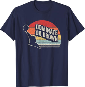 Water Polo Player Vintage Retro Water Polo T-Shirt - T-Shirt | Navy