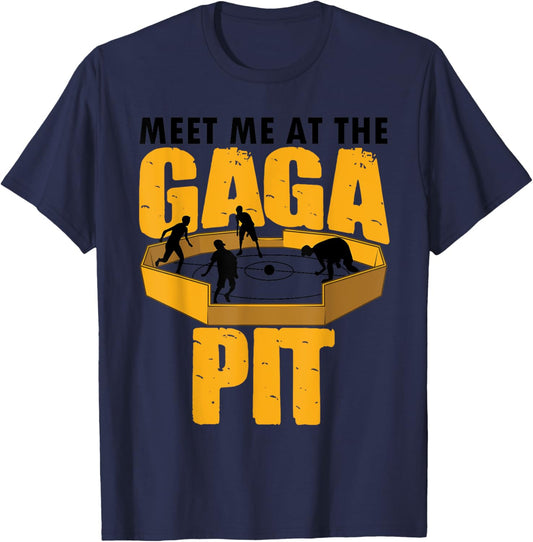 Cool Gaga Ball Gift Kids Funny Gaga ball Pit Dodgeball T-Shirt - T-Shirt | Navy