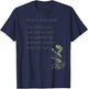 Alice in Wonderland Quote Shirt Gone Mad Lewis Carroll Book T-Shirt - T-Shirt | Navy