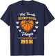 My Favorite Basketball Player Calls Me Mom T-Shirt - T-Shirt | Navy