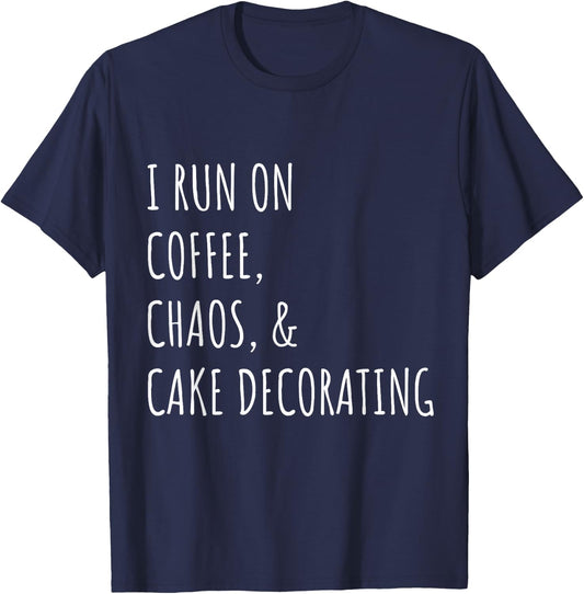 Gifts for bakers who love to bake and decorate cakes. T-Shirt - T-Shirt | Navy